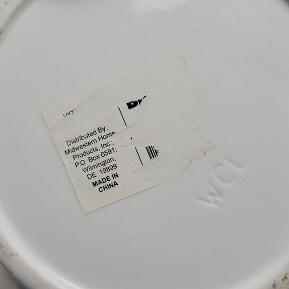 WCL Porcelain Frog Floral Mushrooms Ceramic Watering Can With Planter And Basket - Picture 7 of 16